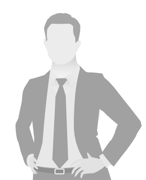 placeholder Default placeholder businessman half-length portrait photo avatar. Man gray color